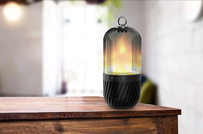 Feuerlampe mit integriertem Bluetooth Lautsprecher