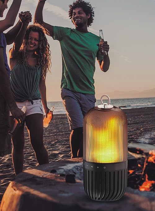 Feuerlampe mit integriertem Bluetooth Lautsprecher