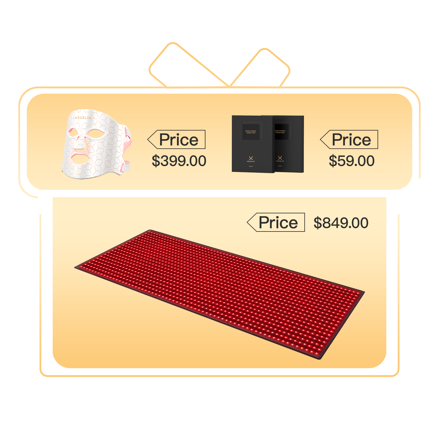 Megelin Red and Near-Infrared Light Therapy Mat for Whole Body