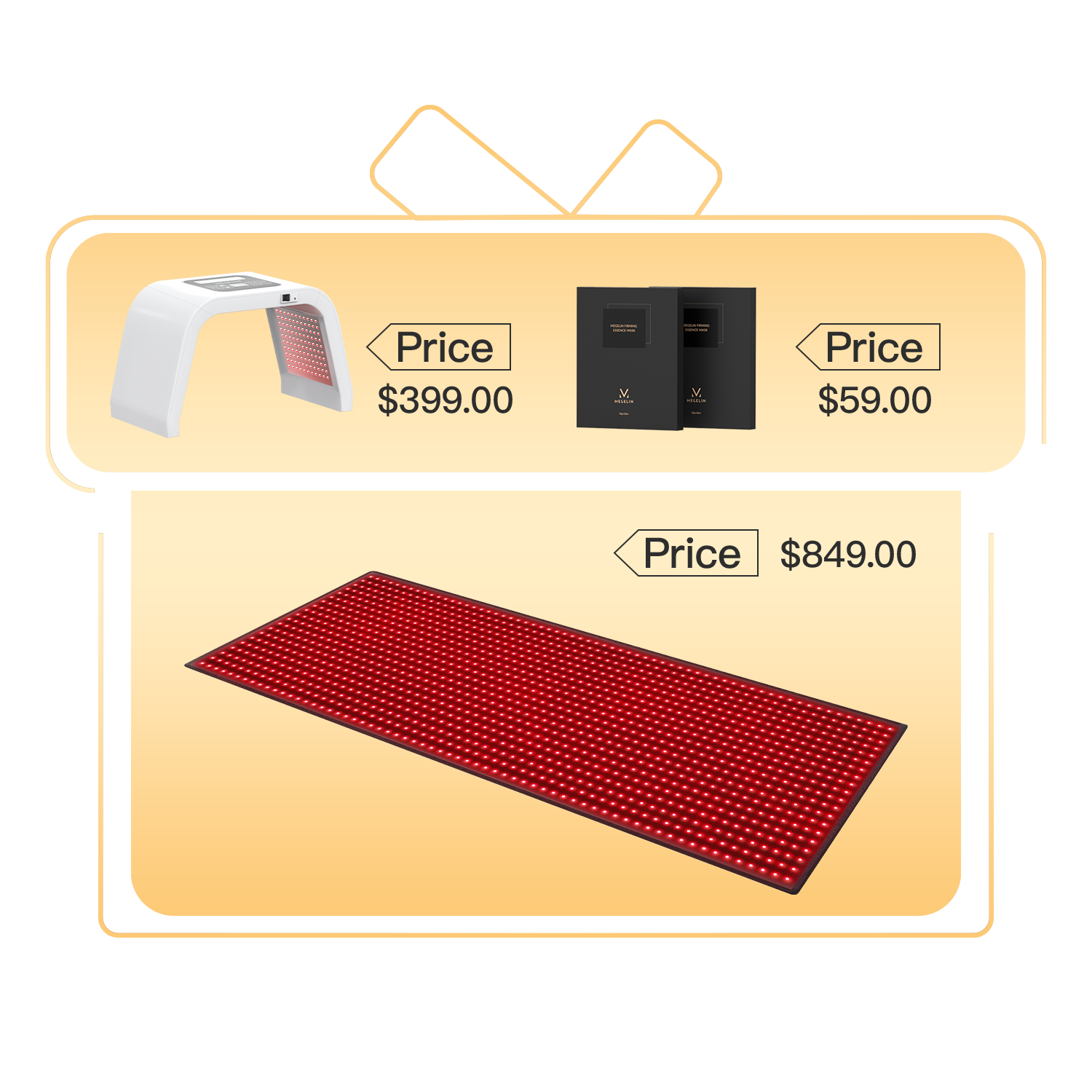 Megelin Red and Near-Infrared Light Therapy Mat for Whole Body