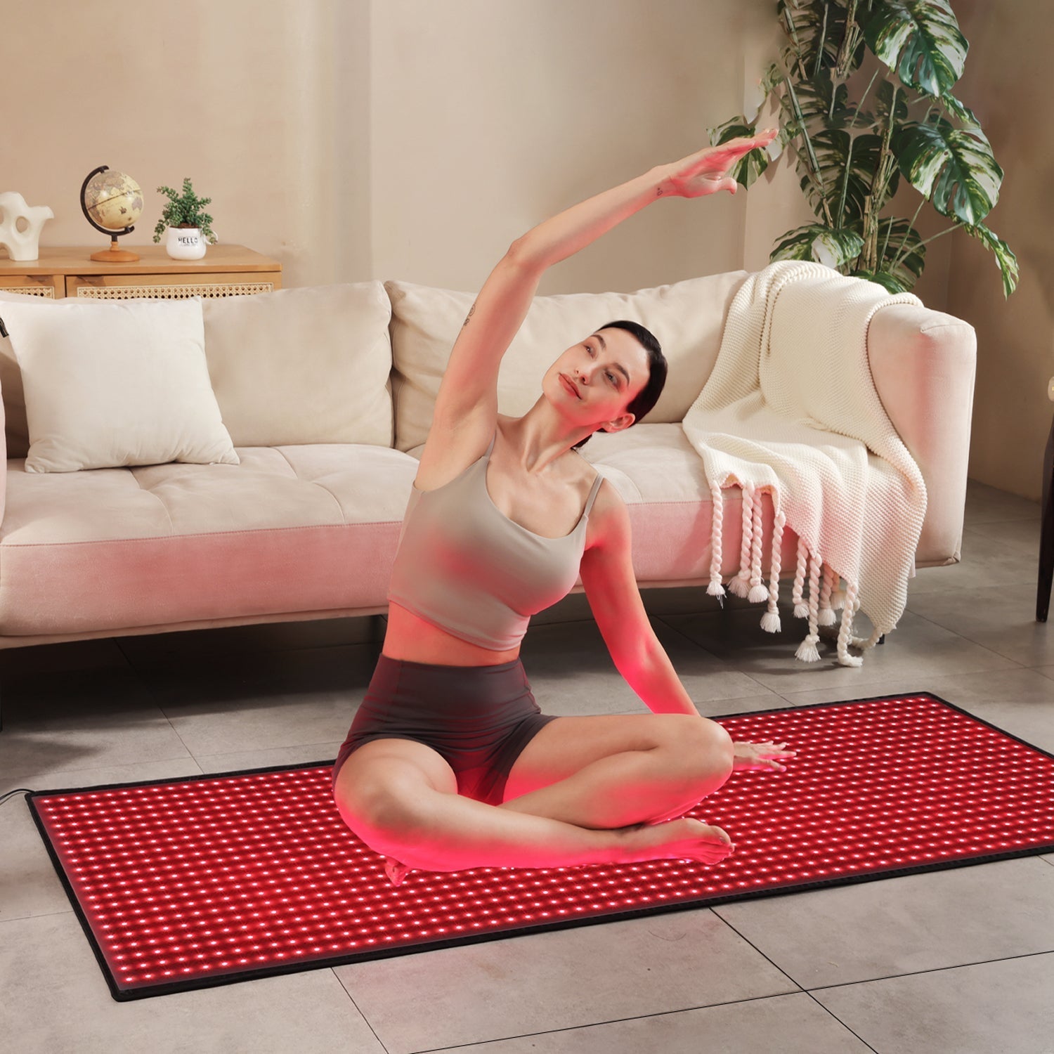 Megelin Red and Near-Infrared Light Therapy Mat for Whole Body